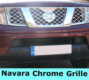 Nissan Navara D40 / Pathfinder Front Grille - FULL CHROME Preview